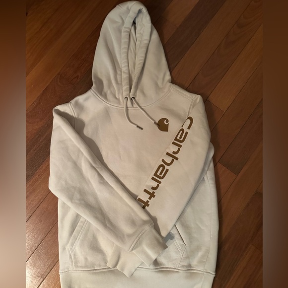 Carhartt Tops - Carhartt Relaxed Fit Hoodie - Cream